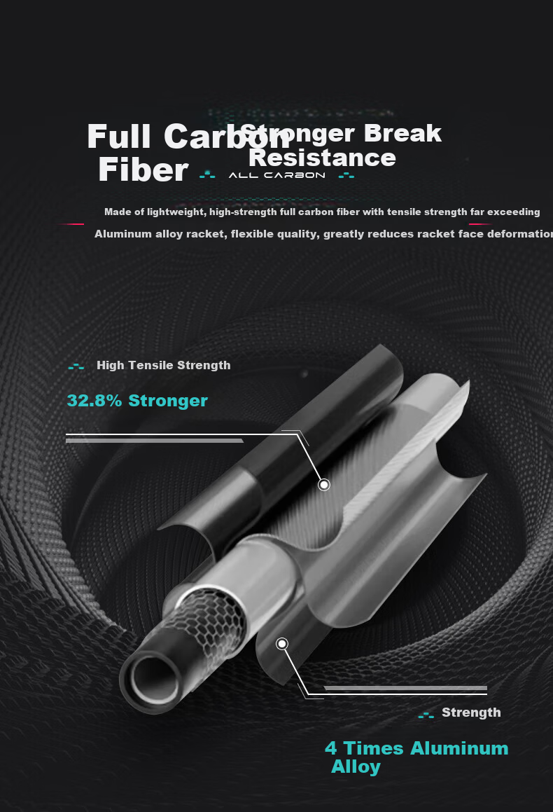 LI-NING Thunder Mini Steel Cannon Full Carbon Offensive Badminton Racket Professional Training Competition Racket 14
