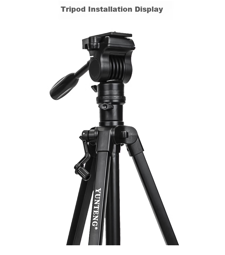 YUNTENG 850 3D Hydraulic Damping Gimbal Professional DSLR DV Overhead Photography Video Horizontal and Vertical Camera Tripod Mount for Mobile Phone Vertical Screen Live Streaming 2