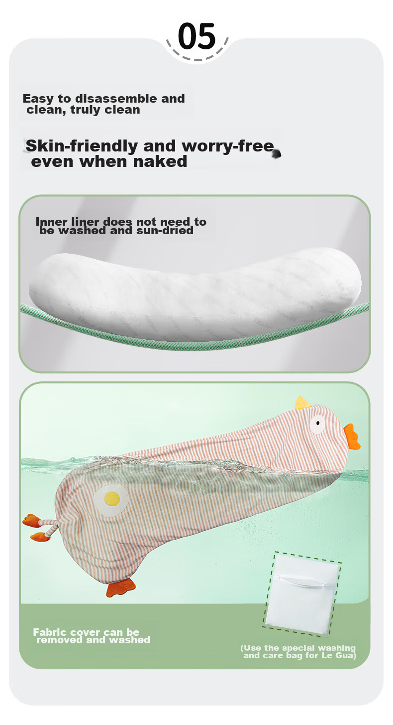 Legua Sleeping Hug Pillow, Full-Length Body Pillow for Bed, Egg Yolk Chicken Plush Toy, Side Sleeping Leg Pillow, Adult Birthday Gift 14