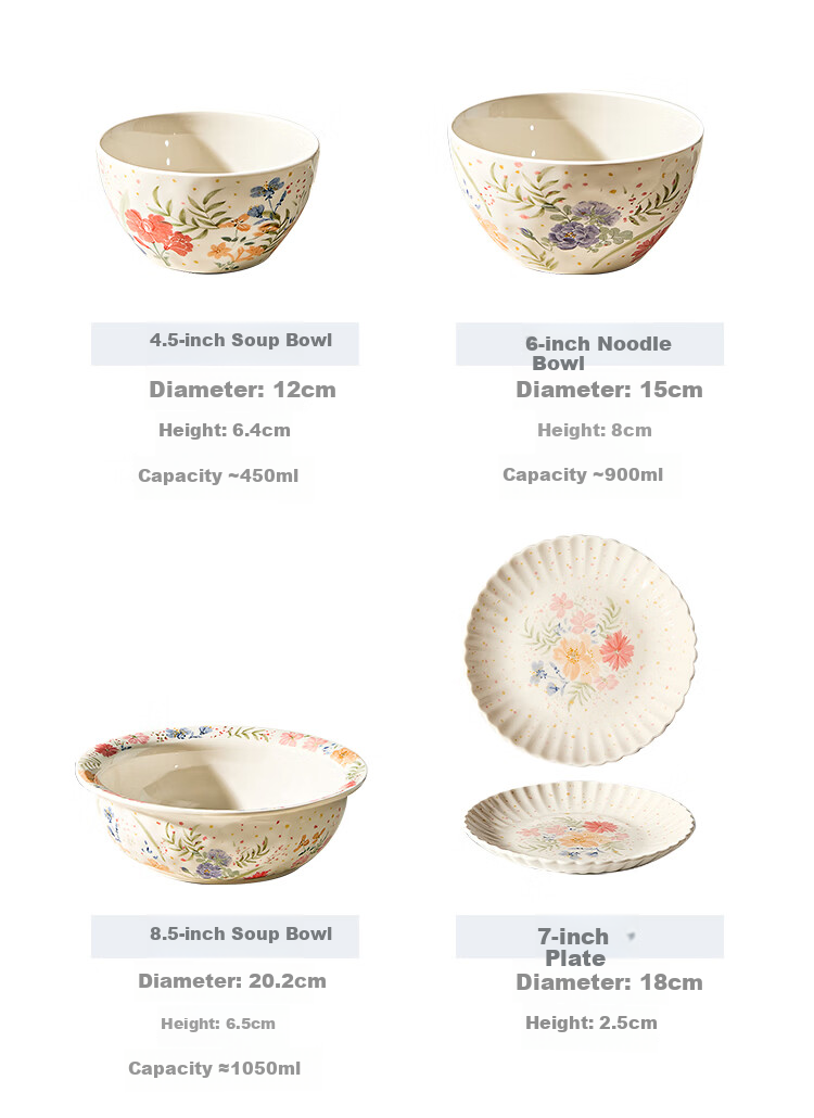 Ink Color High-Value 46-Piece Ceramic Bowl and Plate Set for Home, New Wedding Dinnerware, Housewarming Tableware 15