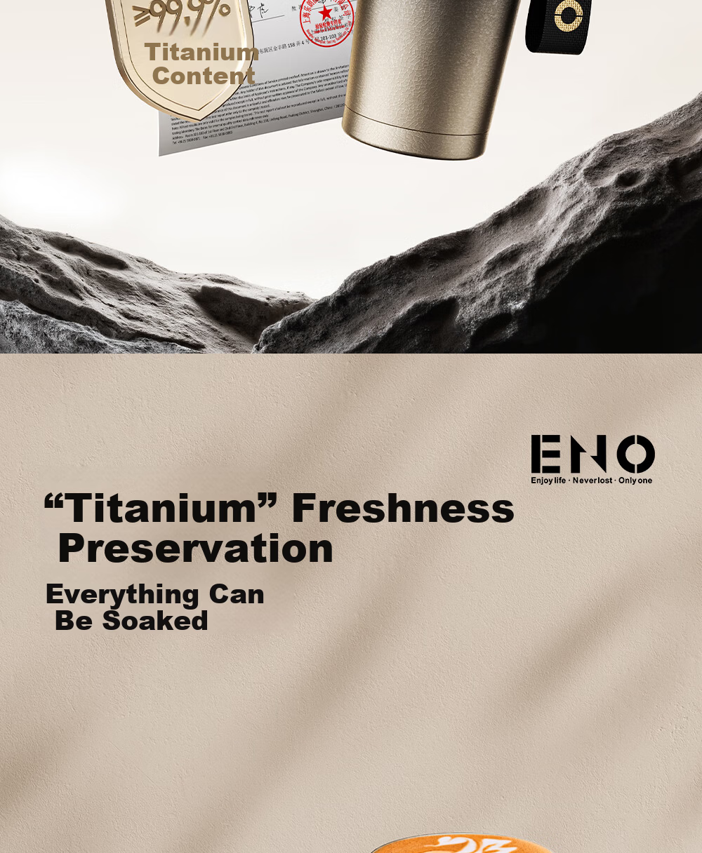 Eno Titanium Pure Titanium Insulated Straw Water Bottle High-Value Coffee Cup Portable Custom Valentine's Day Gift 6