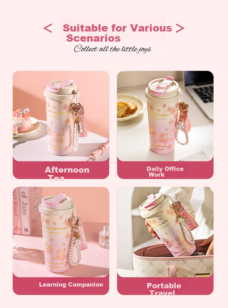 Modern Housewife Pure Titanium Insulated Mug Gift Box Birthday Women's Day Gift Coffee Cup 19