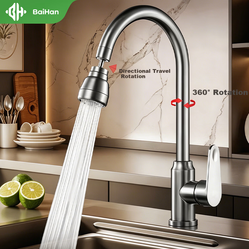 Baihan Kitchen Faucet Hot and Cold Household Sink Faucet for Washing Vegetables and Dishes
