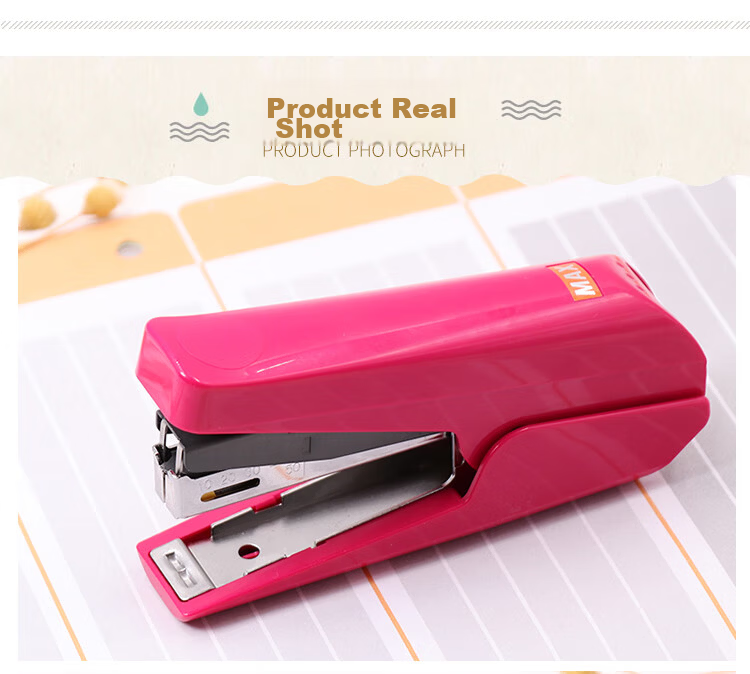MAX Effort-Saving Stapler 20-Sheet Capacity with Built-in Staple Remover Compatible with No.10 Staples Black 150pcs Office Exam Essential Double Lever Stationery Back to School 12