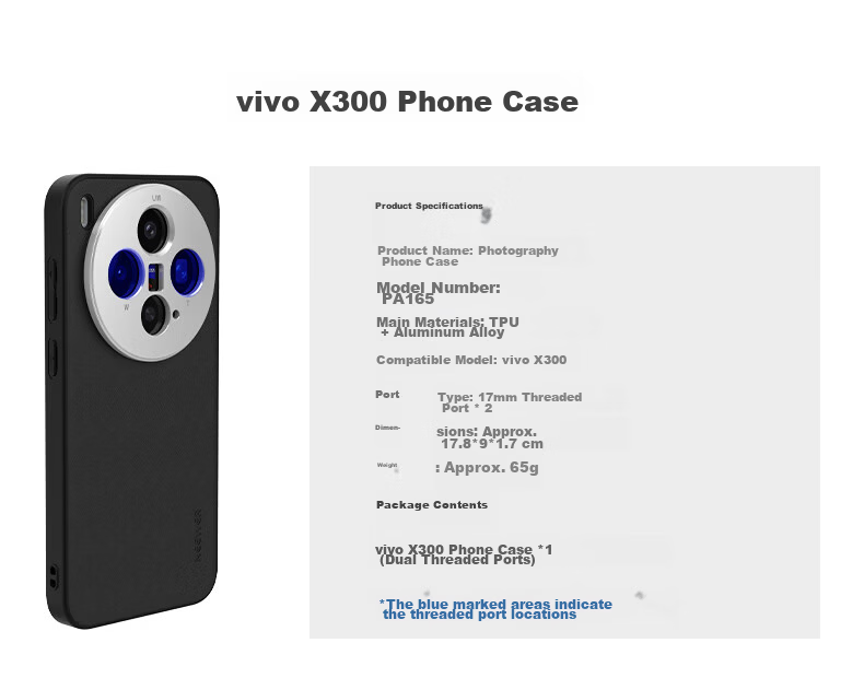NEEWER VIVO X300/X300Pro Photography Phone Case with External Lens, Faux Leather Texture, Professional Handheld Photography Accessory 12