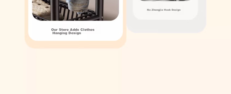 Yixuan Floor Clothes Rack Coat Hanger Bedroom Garment Rack Thickened Sturdy Drying Rack Storage Rack 2