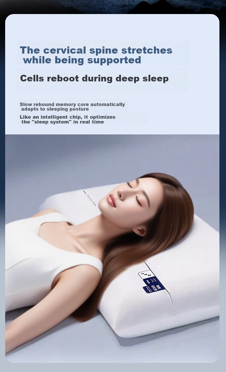 Aurora Memory Foam Pillow Planet Hotel Memory Foam Pillow Slow Rebound Adult Dual-Core Zero Pressure Cervical Pillow 3