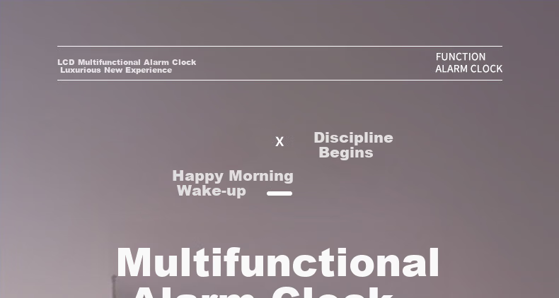 Qite Smart Alarm Clock Multifunctional 2026 New Student Wake-Up Device Temperature Display Snooze Electronic Desktop Clock Gift for Middle and High School Students Children's Day 1
