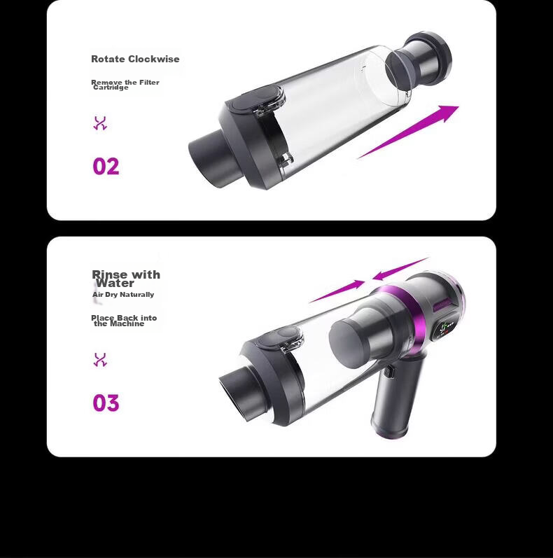 Puppy Car Vacuum Cleaner Handheld High Battery Life Wireless Powerful Vacuum and Blower Dual-Use Pet Hair Remover with Storage Bag 40
