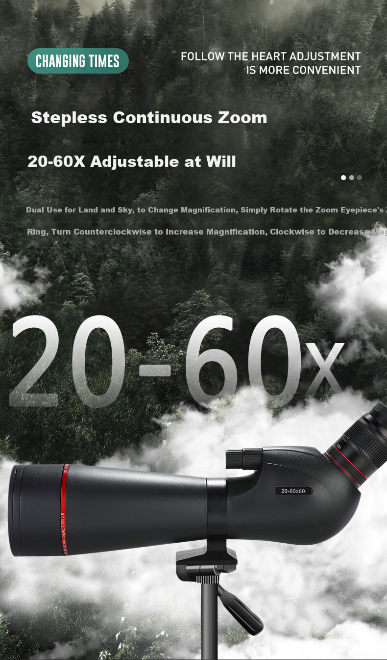 Star Eagle HD High-Power Military Night Vision 8000m Professional 50km ED Birdwatching Monocular Telescope Astronomy 10