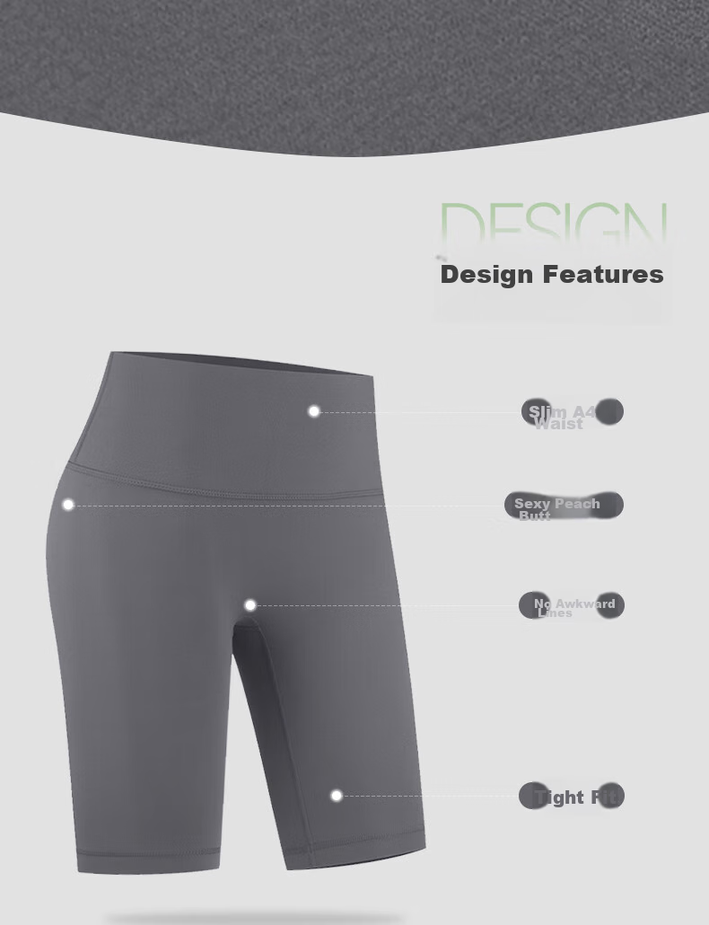 XUEXIMAN Yoga Pants for Women, One Size Fits All, Knee-Length Cycling Shorts, High-Waisted Butt-Lifting Yoga Wear, Tight-Fitting Sports Fitness Shorts for Outdoor Use 6