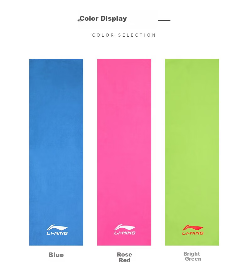 LI-NING Quick-Dry Swimming Towel for Adults and Children, Sweat-Absorbing, Water-Absorbing Beach and Spa Travel Portable Fast-Drying Towel LSXP824-2 Red 9