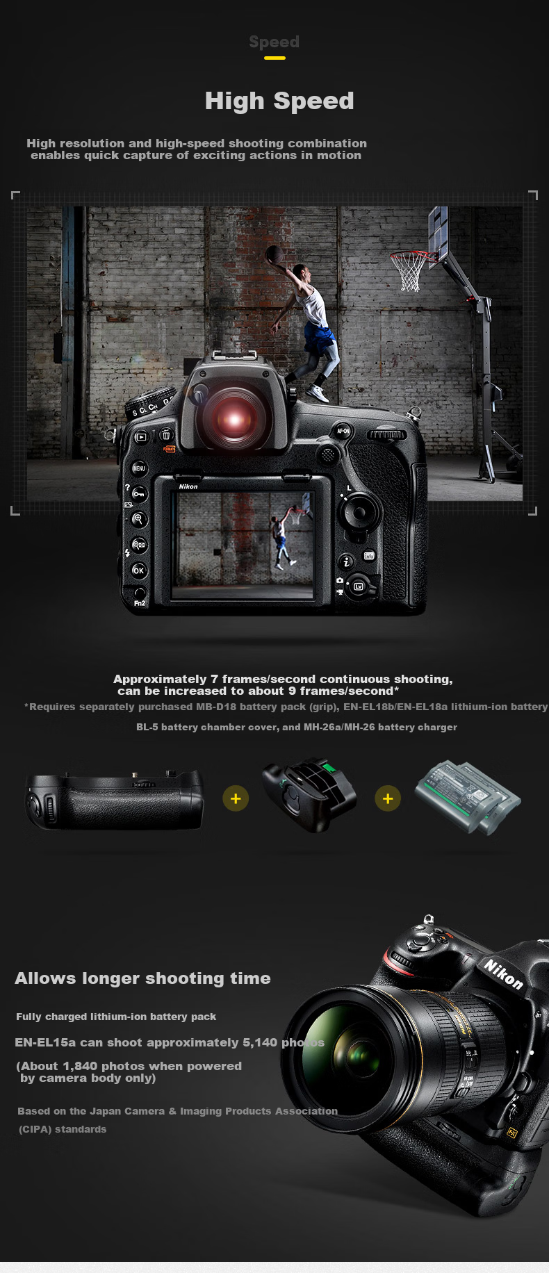 Nikon D850 Full-Frame DSLR Camera 45.75MP Flip Touchscreen 8K Interval Shooting 3