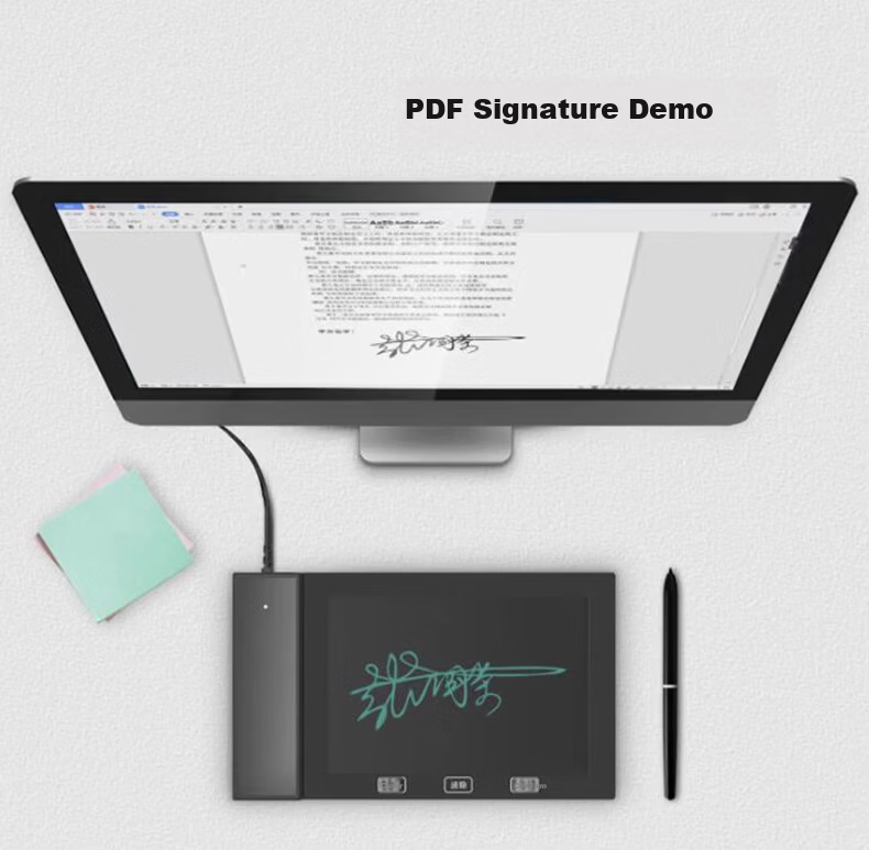 AYIK Visual Electronic Signature Pad CS0604Pro with Secondary Development Support Handwriting Board WPS/PDF Microsoft Office Original Ink Signature Domestic System Integration 1