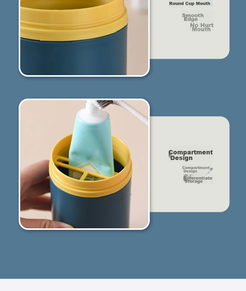 NOLANSEND Travel Toiletry Set Lightweight Portable Toothbrush and Toothpaste Cup 12