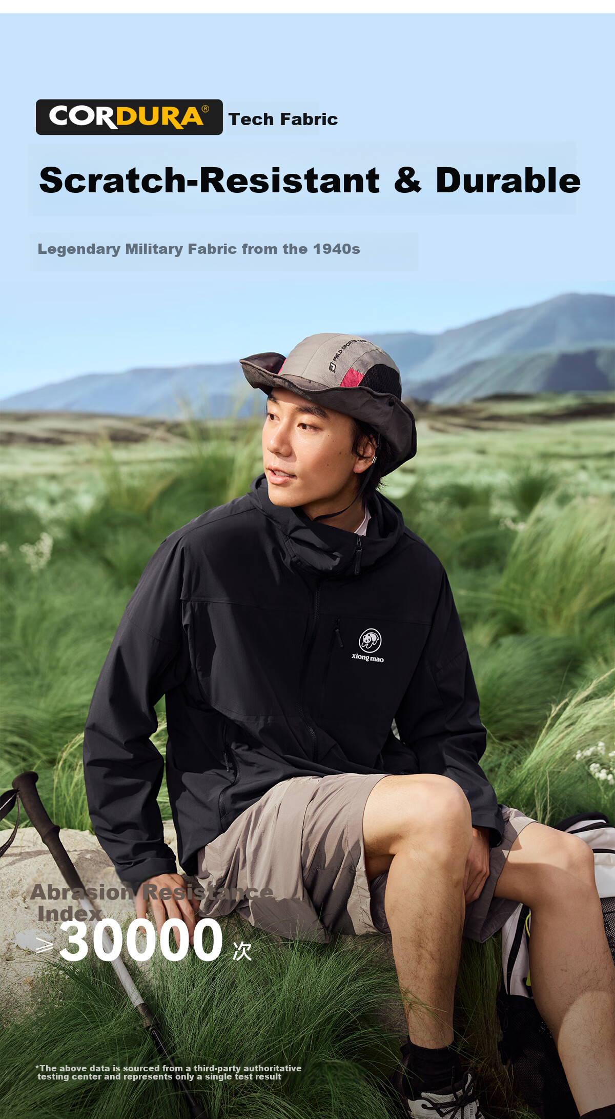 Xiongmao Liu Yifei Same Style [Dunke LT] Outdoor Soft Cordura Shell Jacket, Spring And Summer Windproof Wear-Resistant Coat for Men And Wome 5