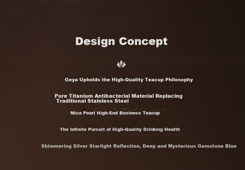 GEYA Antibacterial Titanium Double-Layer Glass Cup Men's Premium Glass Tea Cup Business Glass Water Cup Customizable 2
