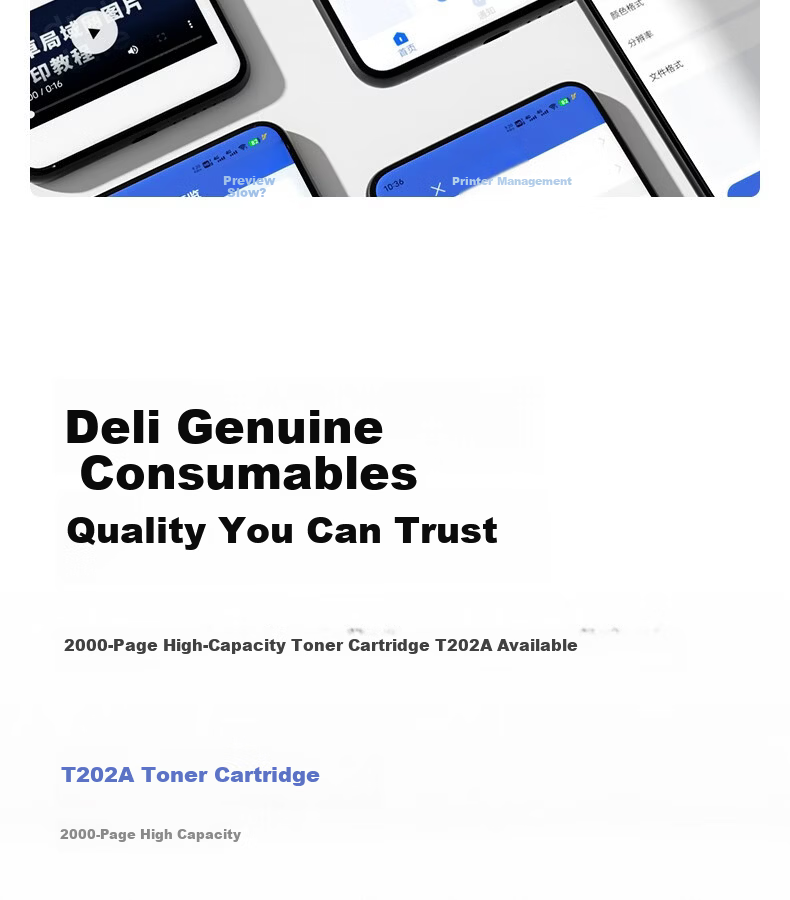 Deli AI All-in-One Home Printer Multifunction Printer Copy Scan Wireless Laser Printer Mobile Connection for Homework and Study Error Correction 16