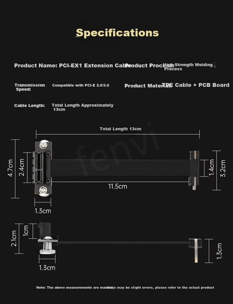 Fenvi PCIe X1 to M.2 Adapter Card NVMe SSD Full-Speed M.2 Gen3 Expansion Card Supports X1/X4/X8/X16 SSD Adapter Card 9
