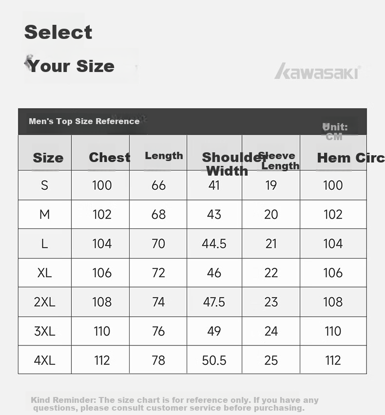 KAWASAKI New Badminton Shirt Unisex Professional Quick-Dry Competition Jersey Sky Blue S 23