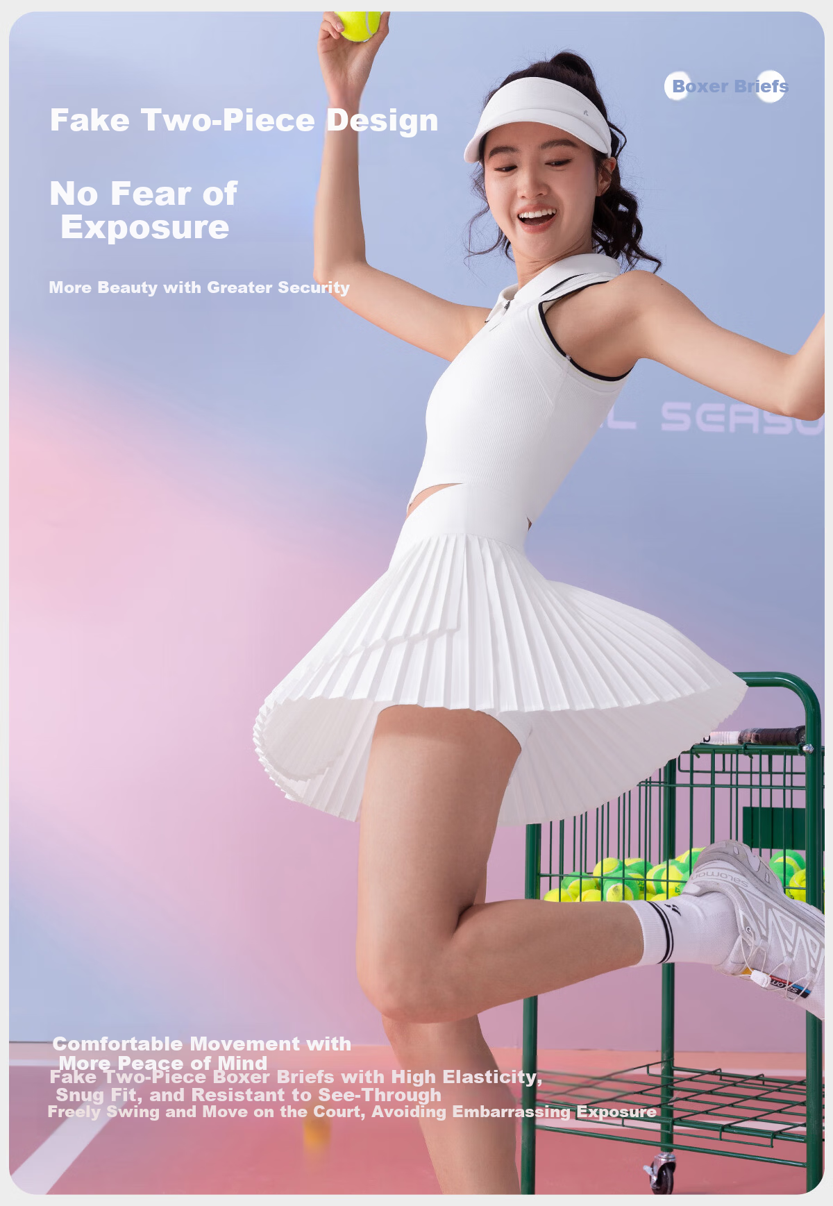 Tianshi Jijie Pleated Tennis Skirt for Women, 2026 New Style Badminton Outfit, Beautiful Sports Skirt, Running Fitness Yoga Short Skirt for Wome 8