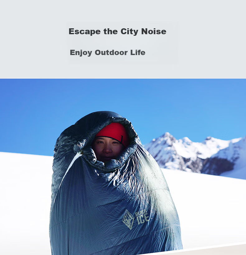 BLACKICE G Series Mummy Goose Down Sleeping Bag Camping Warm Adult Sleeping Bag G400 (New Standard) Red/M 12