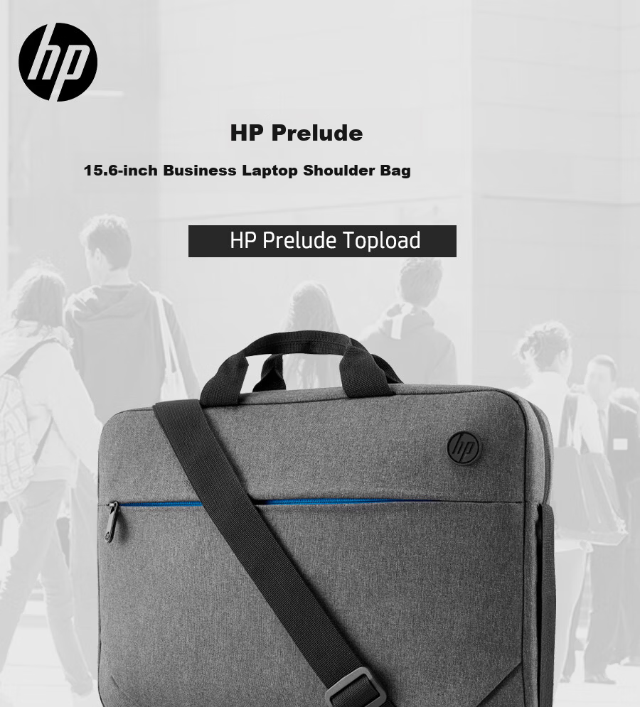 HP 15.6-inch Laptop Shoulder Bag Fashionable High-Value Business Lightweight Carrying Bag Compatible with Zhan 66/Shadow Elf Gray Student Office Universal 1