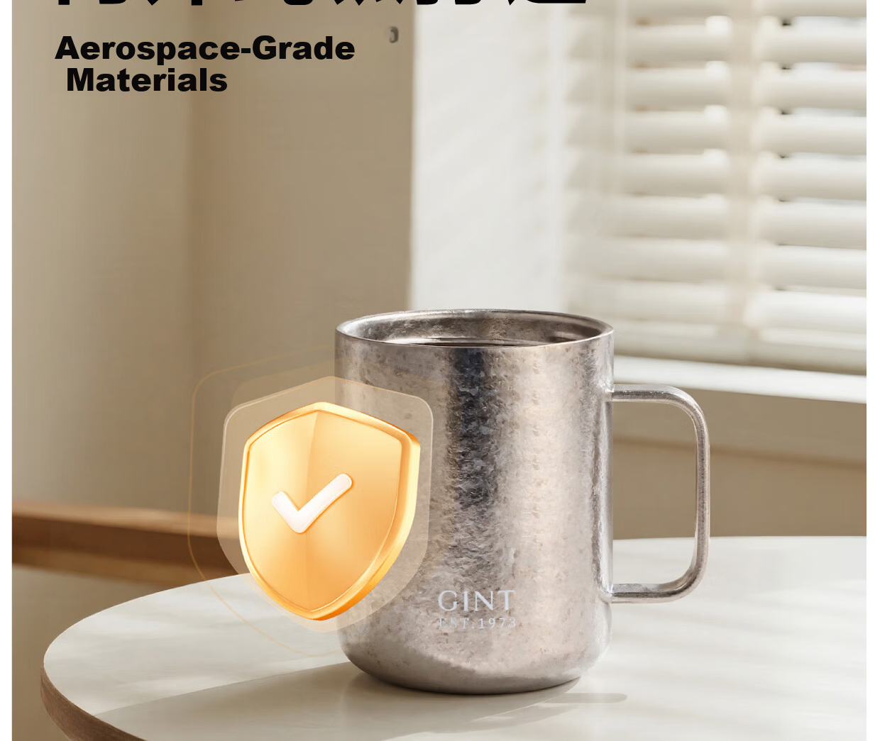 GiNT Pure Titanium Insulated Mug High-Value 2026 New Hand Brew Coffee Cup Office Water Cup with Lid 7