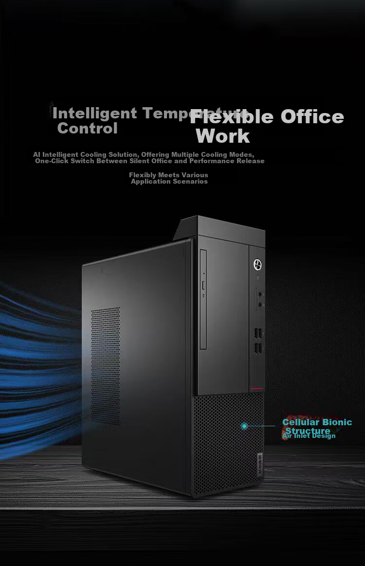 Lenovo Kaitian M70z G2t Xinchuang Desktop Zhaoxin KX-U6980S Domestic Desktop Computer Commercial Office Kirin System PC 8GB RAM 512GB SSD HOT 1