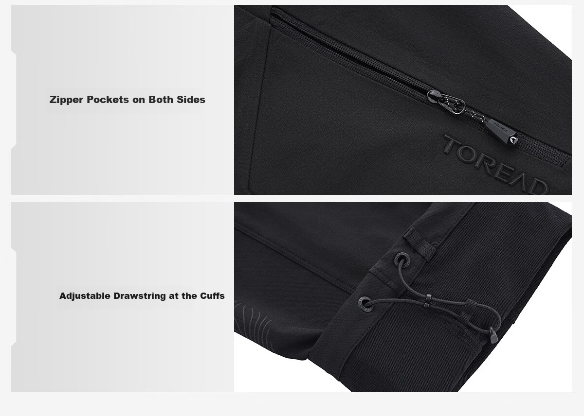 TOREAD CORDURA Men's Softshell Pants Spring Summer Outdoor Windproof Breathable Hiking Trousers TAMMAN81063 15