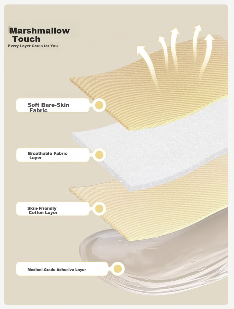 Jingshuran JD Private Label Shu Invisible Breast Lift Adhesive Pads Mango Cup Skin Color B 2