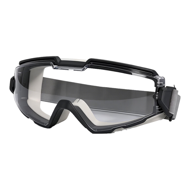 WOLSGIN Protective Goggles Anti-Fog Chemical Experiment Fully Sealed Cutting Splash-Proof Cycling Dustproof Windproof Safety Glasses Black