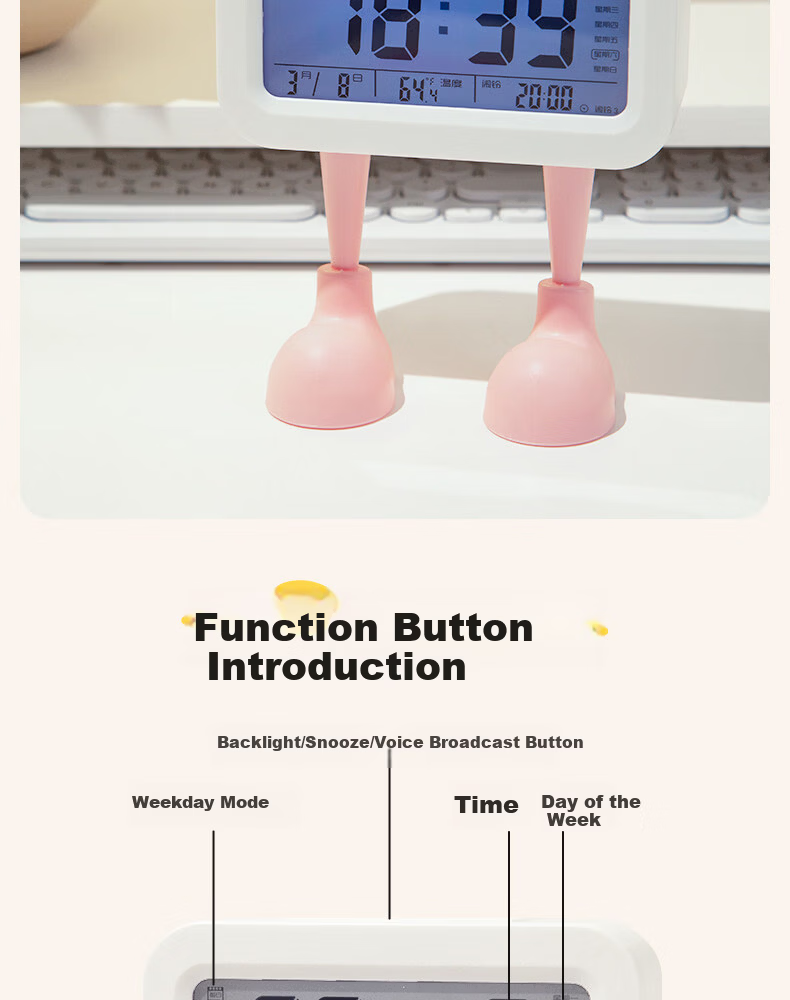 Class 3 Grade 2 Early Education Smart Alarm Clock Children's Voice Time Manager Early Learning Toy 5