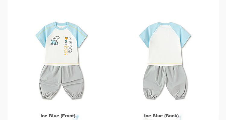 Balabala【balaOne】Kids Short Sleeve Set Boys and Girls 2-Piece Summer 2026 Quick-Dry Sun Protection 13