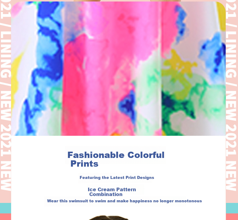 LI-NING Kids Girls One-Piece Cute Skirt Style Swimsuit LSLN504-1 Bright Pink 140 (120-130cm) 4