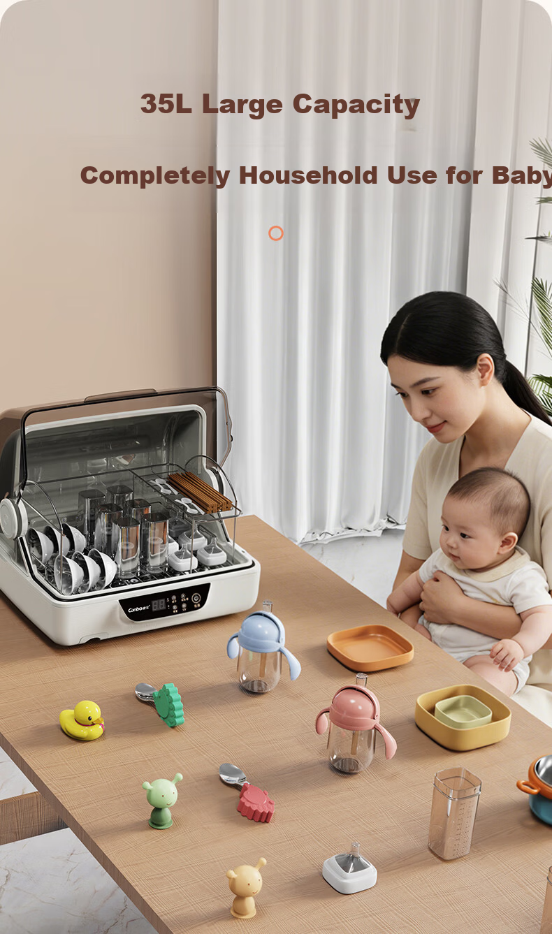 Canbo Baby Bottle Sterilizer UV Sterilizer with Drying Function All-in-One Baby Bottle Sterilizer and Dryer 9