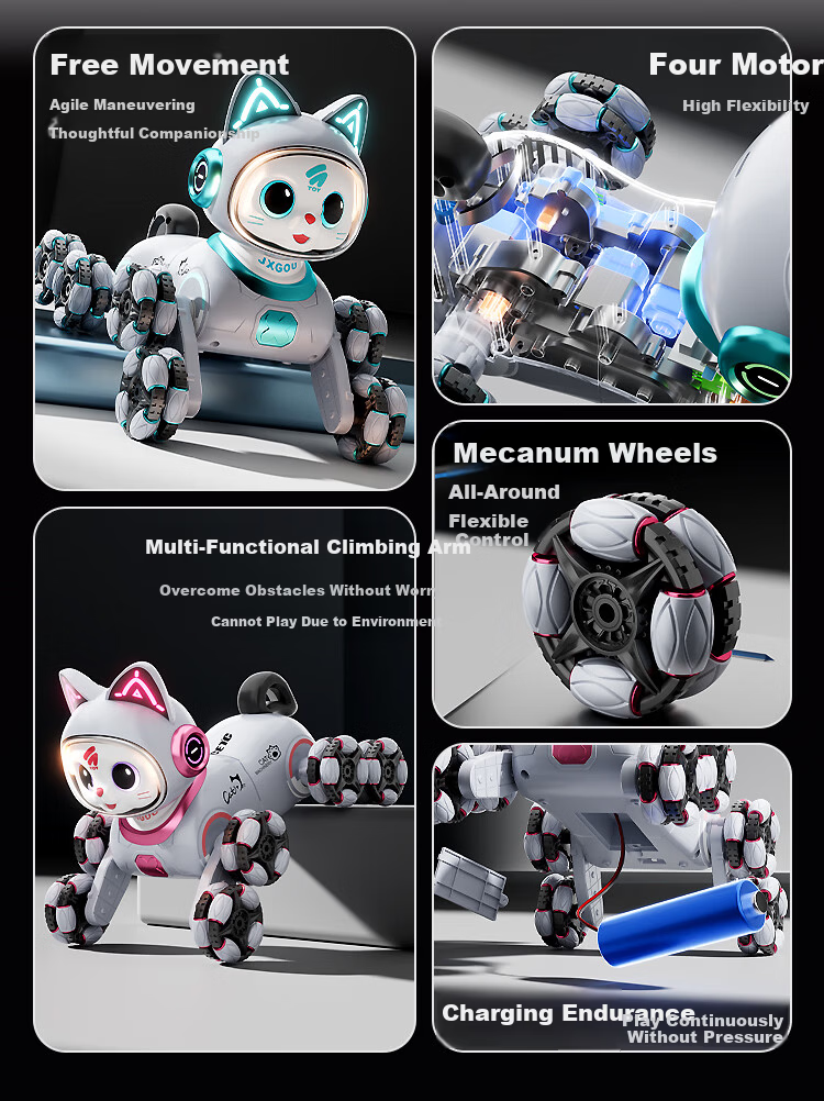AoZhiJia Doraemon Smart AI Robot Remote Control Car Robot Dog Kids Toy for Boys and Girls Ages 3-6 Birthday Gift 2