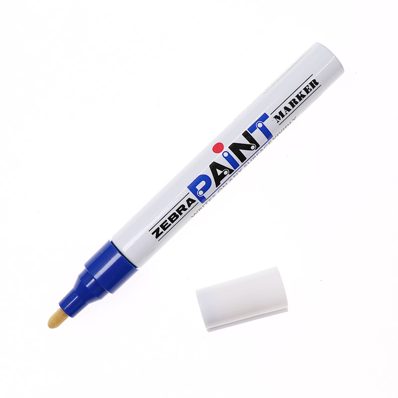 Маркер ZEBRA PAINT-MOP, масляная основа, синий, одноразовый