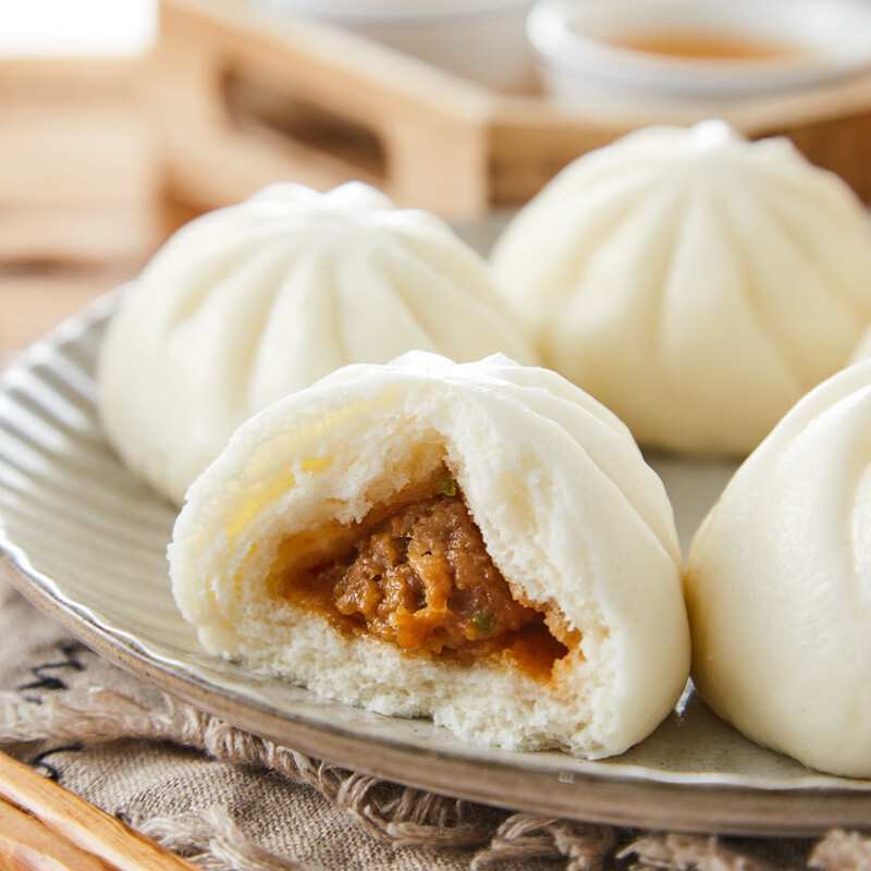 避风塘鲜肉包840g35g*24只肉包子速冻面食早餐港式早茶点心