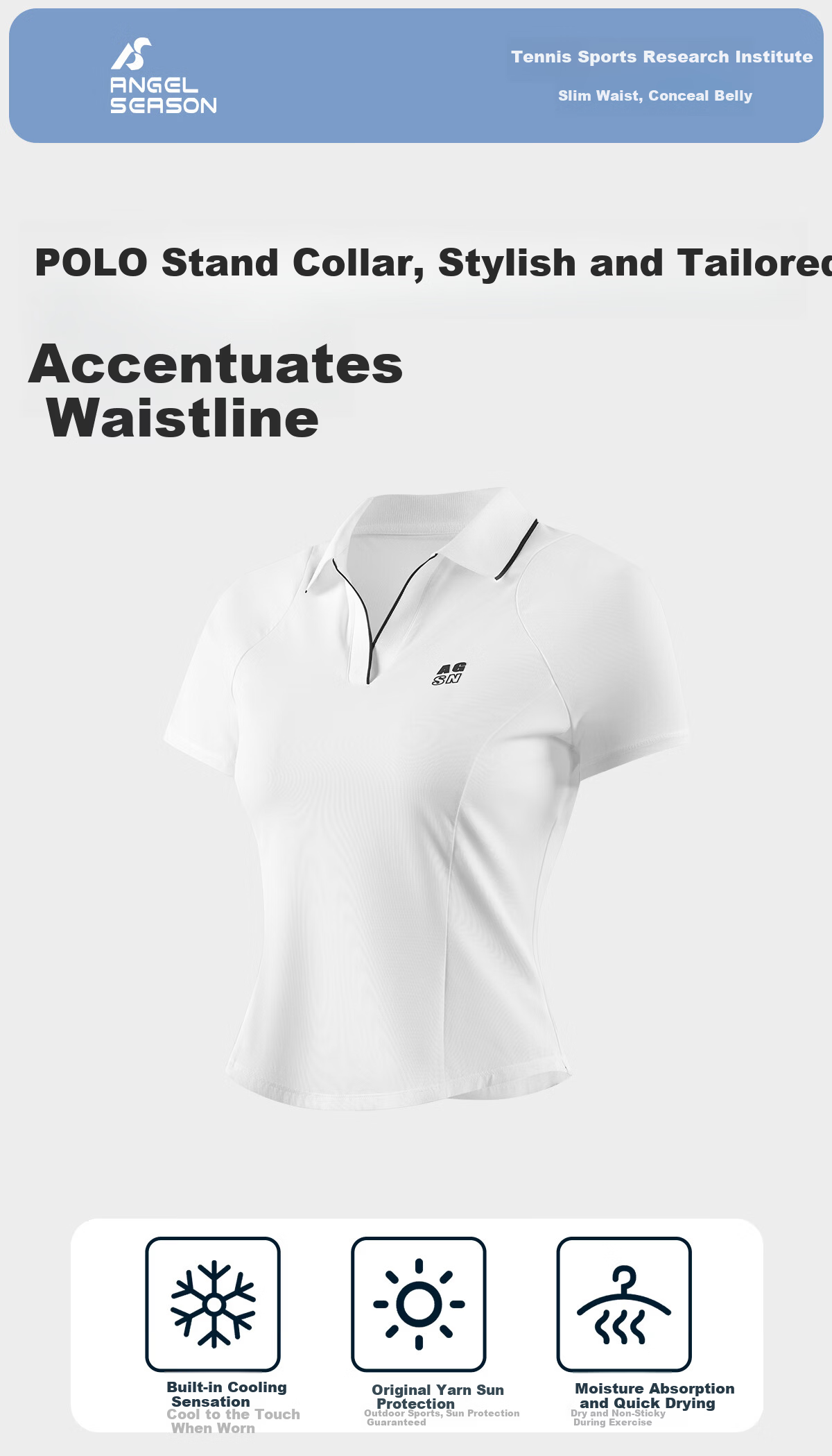 Angel Season Yoga T-Shirt Women Badminton Short Sleeve Quick-Dry Polo Tennis Sports Fitness Top 2026 3