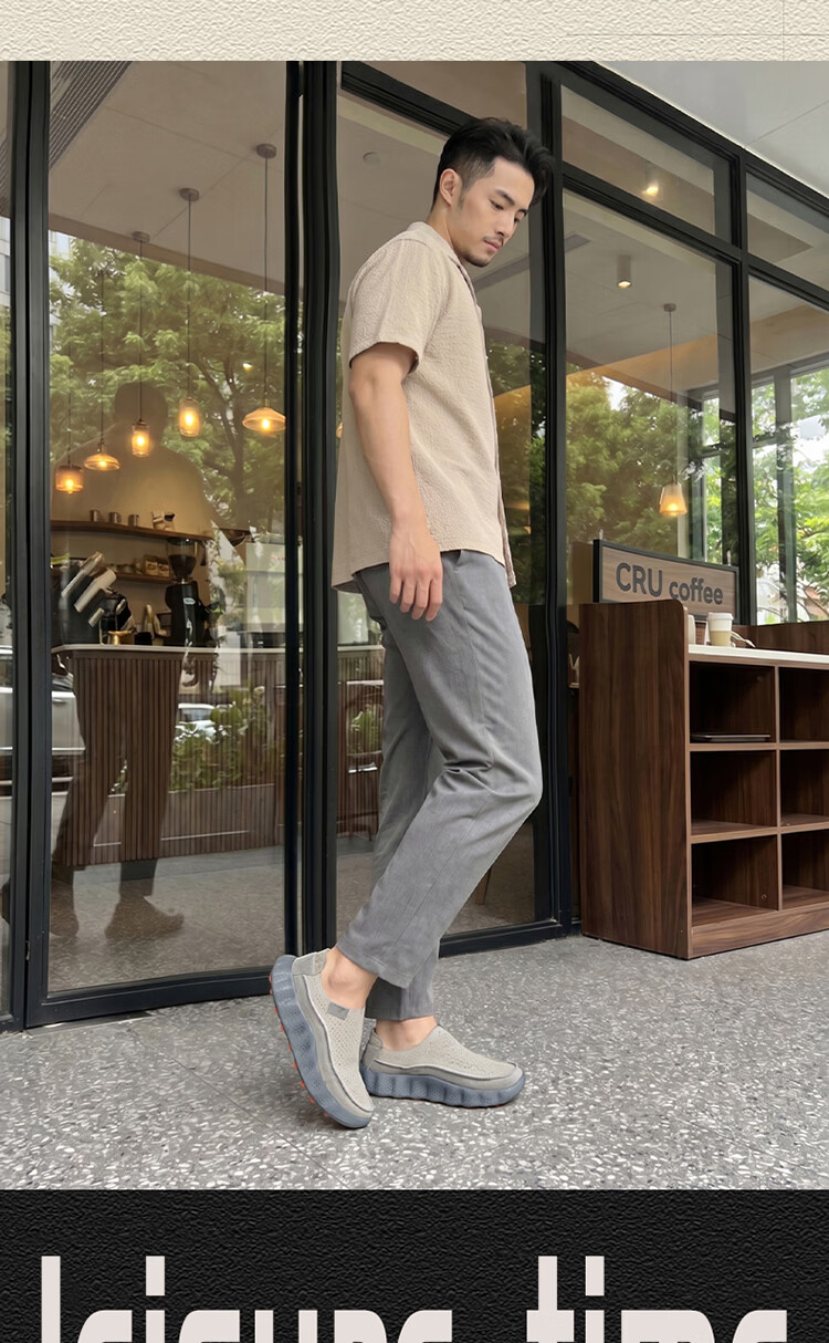 Seven Wolves Summer Breathable Men's Shoes 2026 New Style Perforated Hollow Slip-On Lightweight Comfortable Sports Sandals 16