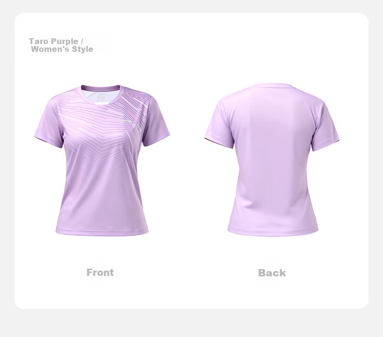 KAWASAKI New Badminton Shirt Unisex Professional Quick-Dry Competition Jersey Sky Blue S 28