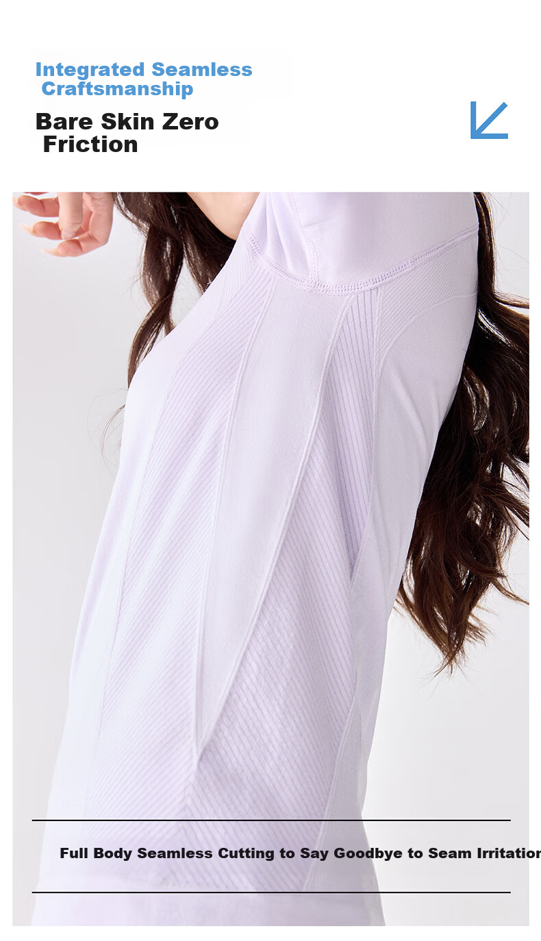 Langsha Women's Short Sleeve Summer Quick-Dry T-Shirt 10A Antibacterial Moisture-Wicking Ice Cooling Breathable Sports Running Top NS1940 8