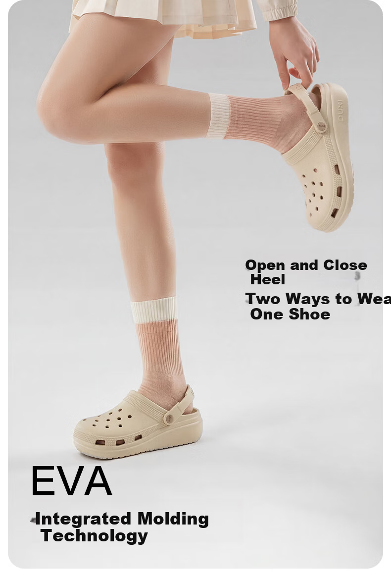 Puxi Outdoor Beach Summer Couple Hollow Shoes Pearl Black 40-41 3
