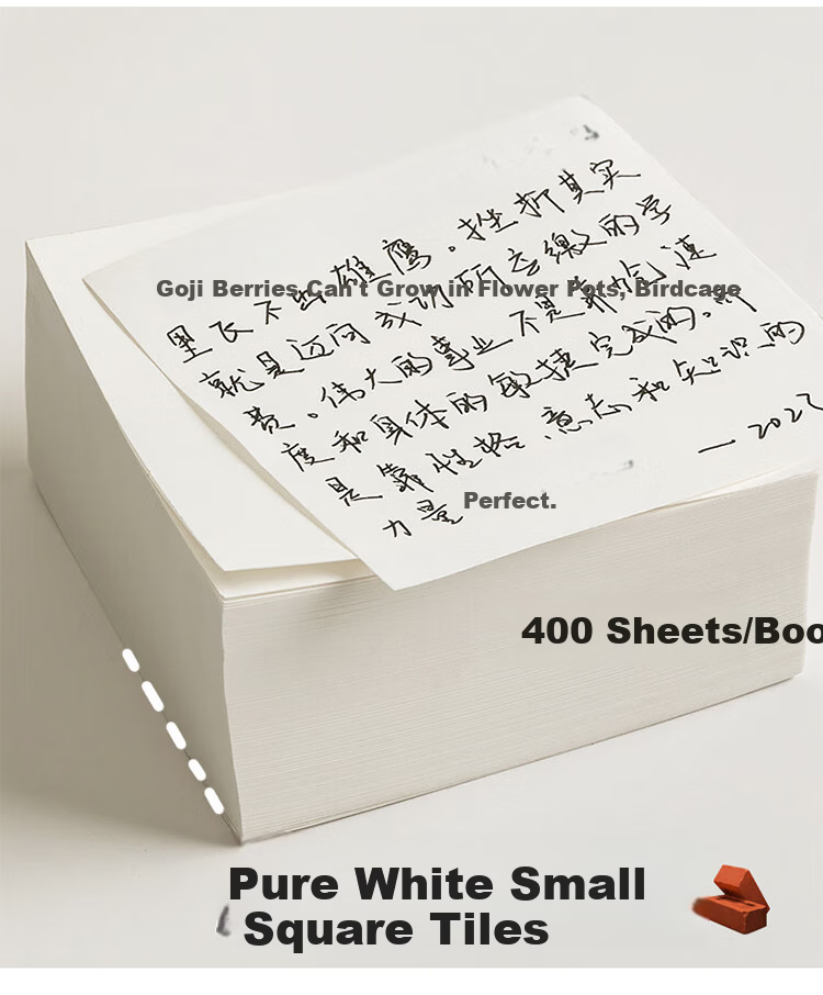 Mili 5-Pack Minimalist Pocket Notebooks Student Lined and Blank Pages Memo Reminder Sticky Notes 6