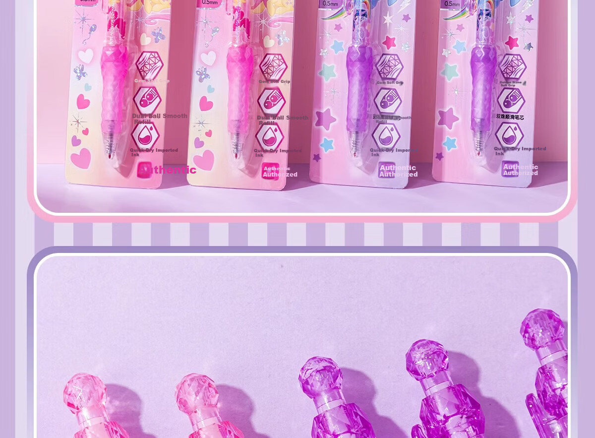 IiGEN My Little Pony 0.5mm Neutral Pen Quick-Dry Water-Based Ballpoint Pen for Office and Student Exams 8