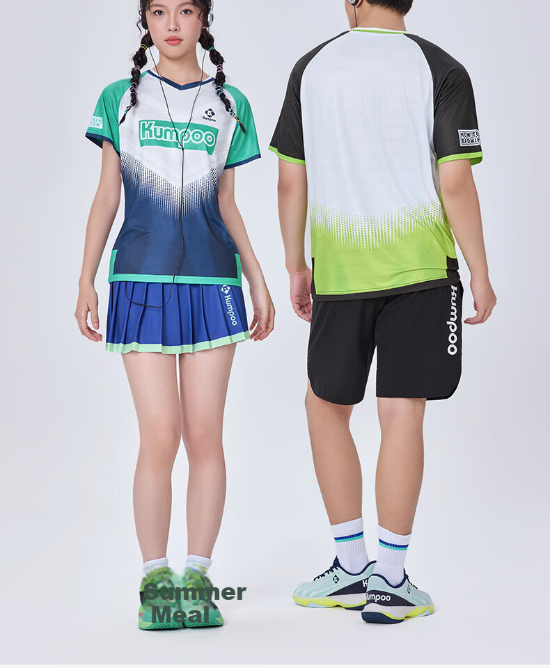 KUMPOO Badminton Short Sleeve Shirt Xunfeng Sportswear K261M-1731 Men's Short Sleeve Blue S 13