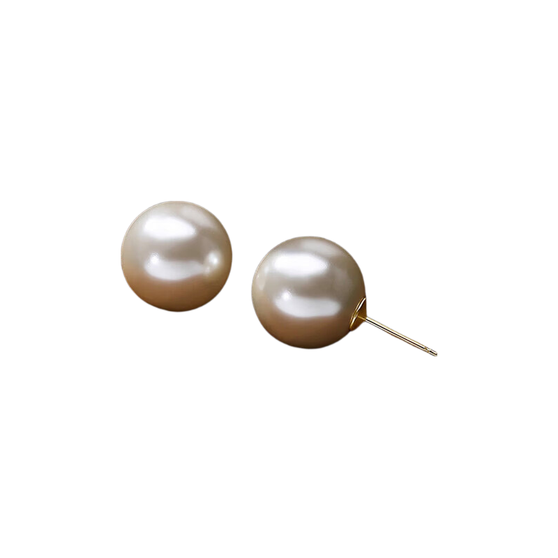 Zhou Baifu Pearl Silver Stud Earrings for Women Luxury High-End Earrings Jewelry Qixi Valentine's Day Gift for Girlfriend