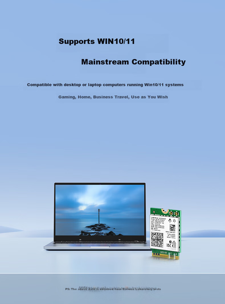 DOREWIN AX200 WIFI6 Wireless Network Card 2974Mbps 5G Dual-Band Laptop Internal Module M.2 Interface WIFI Receiver with Bluetooth 5.2 7