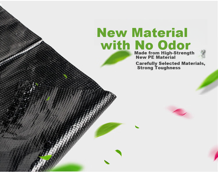 LAUTEE Large Black Vest Garbage Bags Sanitation Property Handheld Plastic Bags YM076 Thickened 65*97cm 50pcs/pack 1